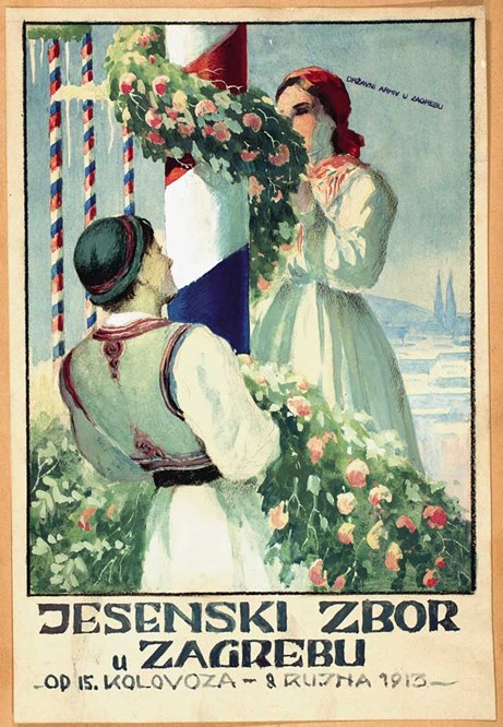Zagrebački zbor. Plakat 1913. godine